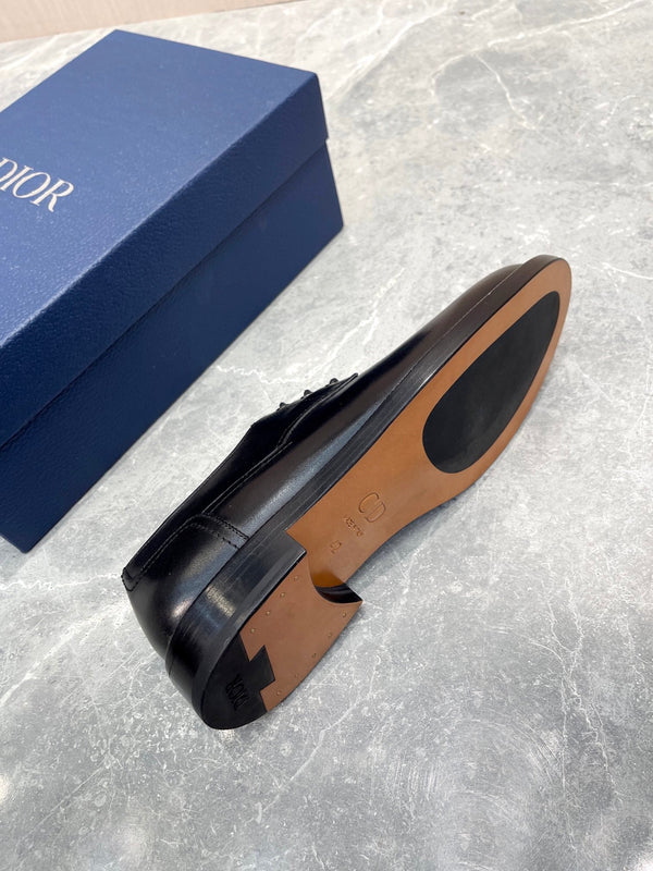 CD HOMME LOAFER BLACK CALFSKIN