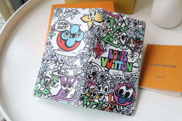 LV Brazza Wallet Monogram Comics Canvas 195895