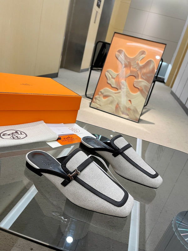 MULE GROUPIE NERO MIX ARGENTO PELLE DI AGNELLO