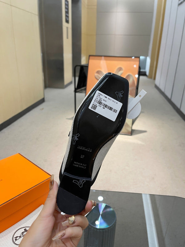 MULE GROUPIE NERO MIX ARGENTO PELLE DI AGNELLO