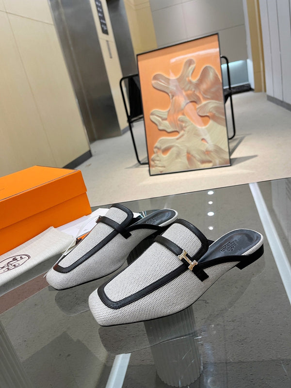 MULE GROUPIE NERO MIX ARGENTO PELLE DI AGNELLO