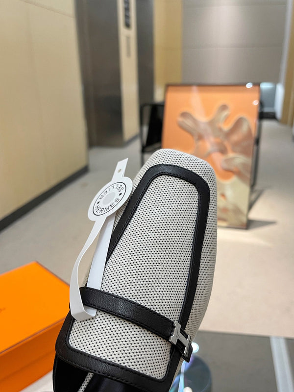 MULE GROUPIE NERO MIX ARGENTO PELLE DI AGNELLO