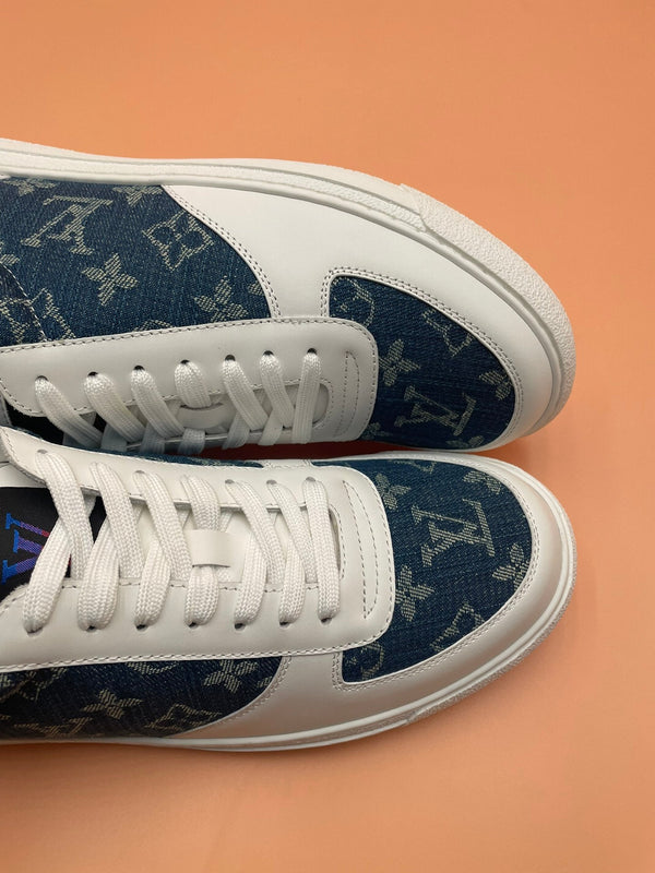 LV MONOGRAM DENIM BLUE SNEAKER