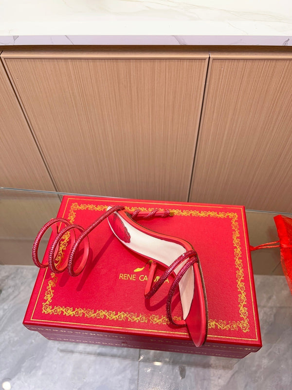 RC Heavy Industry Snake-Shape Red Silk Creole Rhinestones 251006