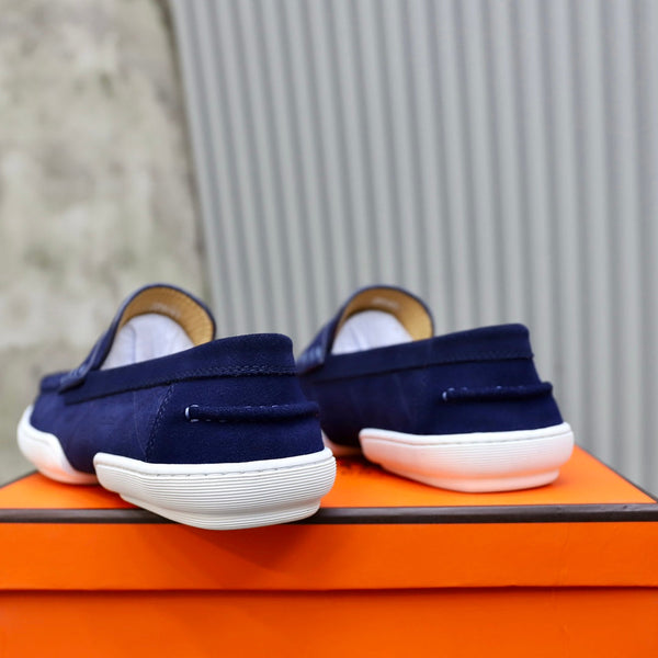 HM GUILLAUME LOAFER NAVY SUEDE