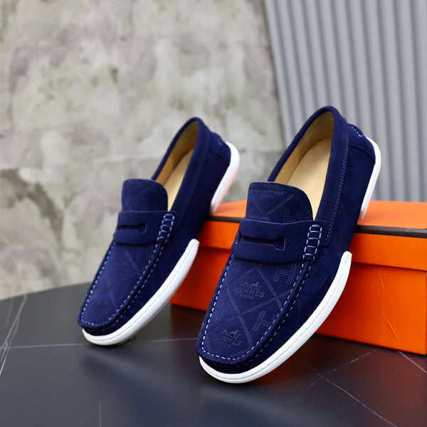 HM GUILLAUME LOAFER NAVY SUEDE