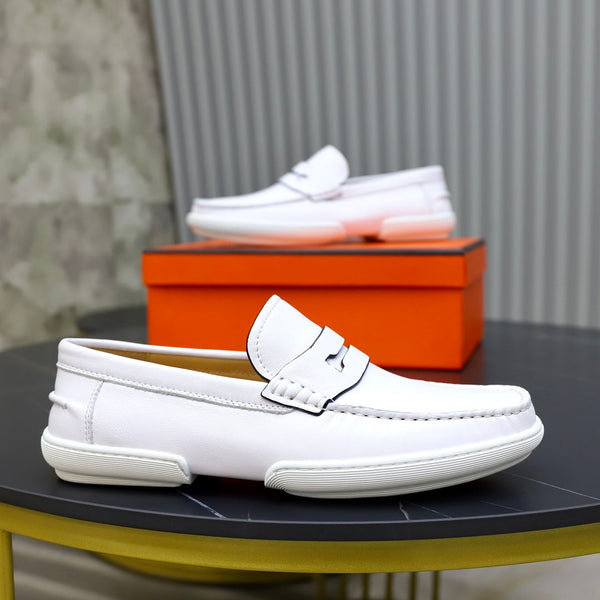 HM GUILLAUME LOAFER WHITE CALFSKIN