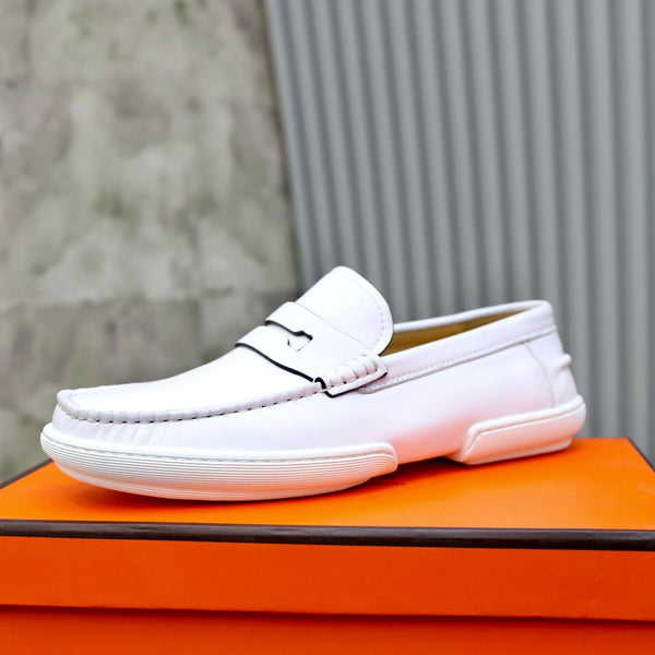 HM GUILLAUME LOAFER WHITE CALFSKIN