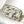 Fend Baguette White and Multicolour Canvas Bag 27 with FF Embroidery Ghw
