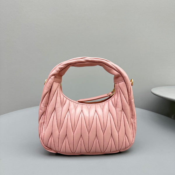 MINI HOBO 20 BAG IN LIGHT PINK LAMBSKIN