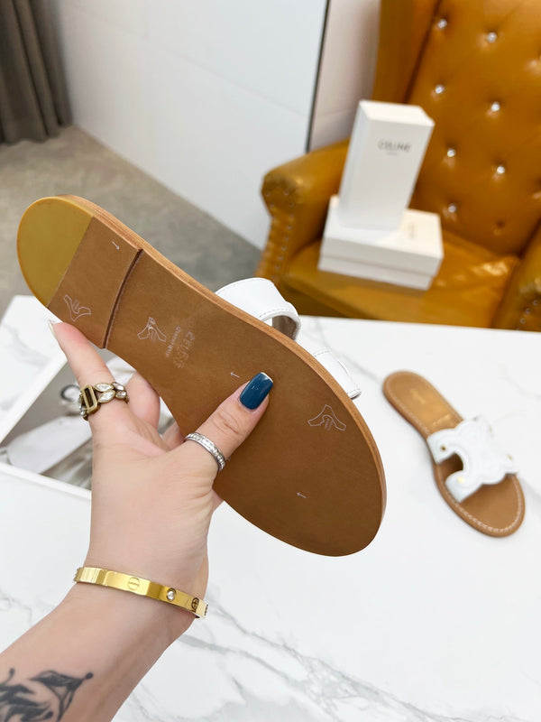 CIABATTA TRIOMPHE IN PELLE DI VITELLO BIANCA