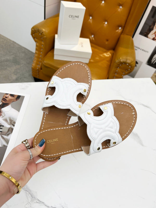 CIABATTA TRIOMPHE IN PELLE DI VITELLO BIANCA