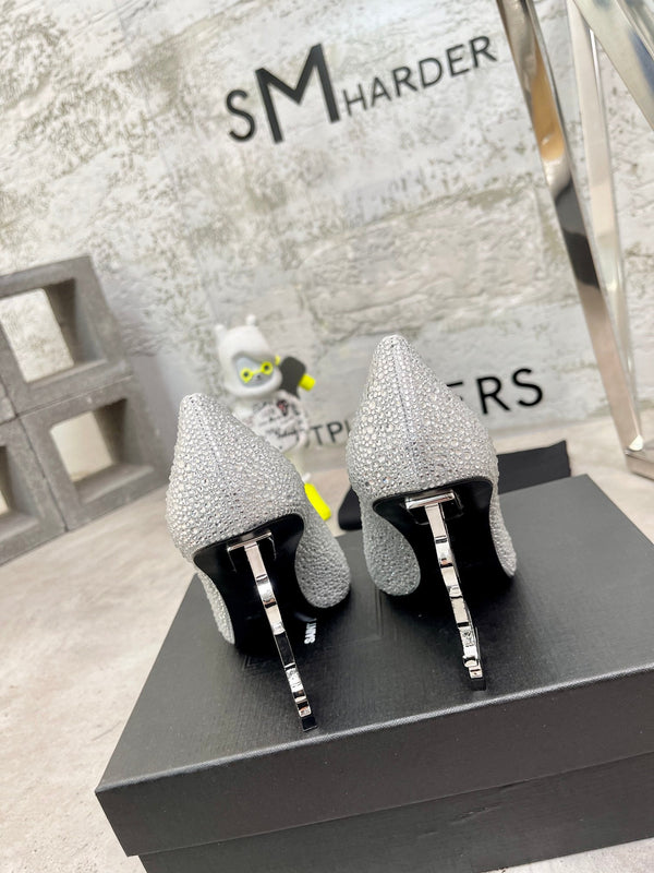 SL OPYUM BASIC TACCO ALTO ARGENTO CRISTALLO RASO