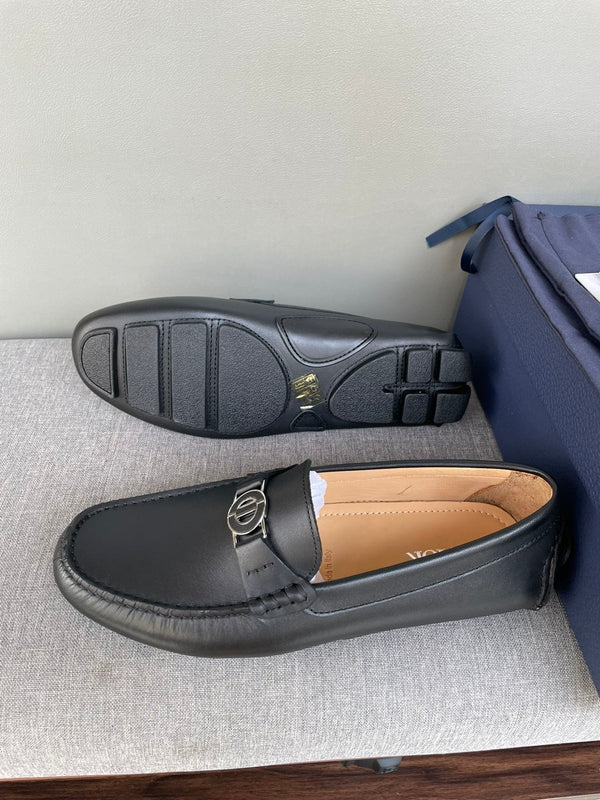 CD JUAL ICON BUCKLE LOAFER BLACK CALFSKIN