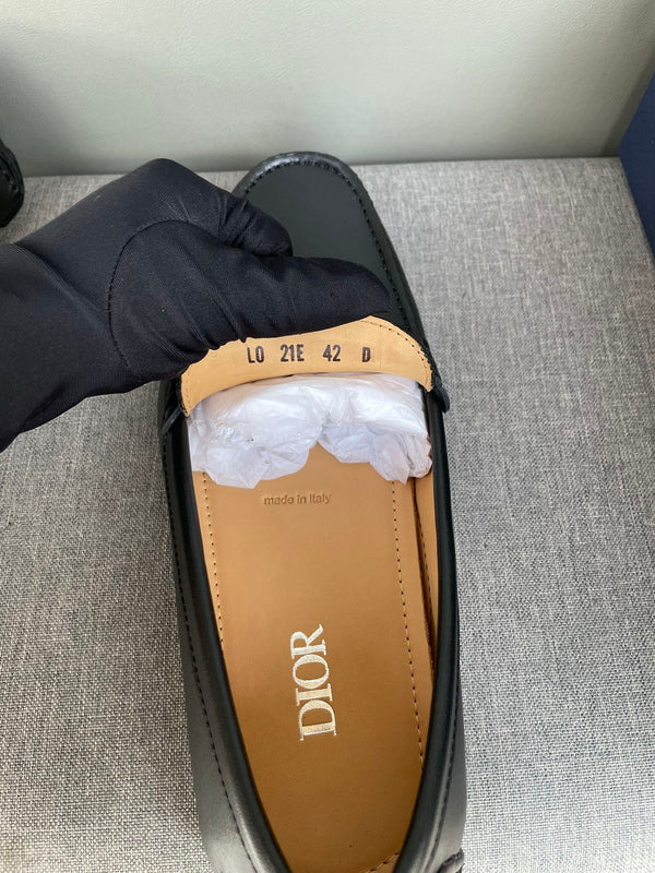 CD JUAL ICON BUCKLE LOAFER BLACK CALFSKIN