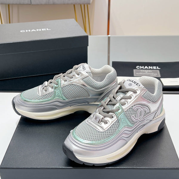 CC Sneaker In Grey Mesh Fabric 149789