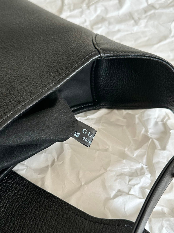 BORSA A SPALLA APHRODITE LARGE 47 IN PELLE DI VITELLO NERA