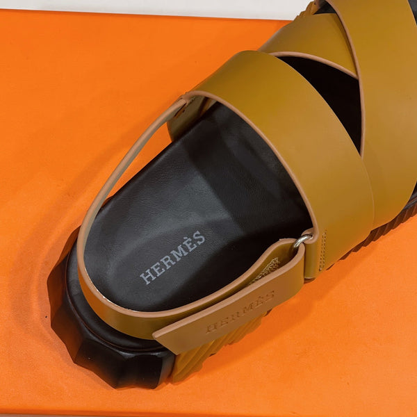 HM ELECTRIC SANDAL TAWNY CALFSKIN