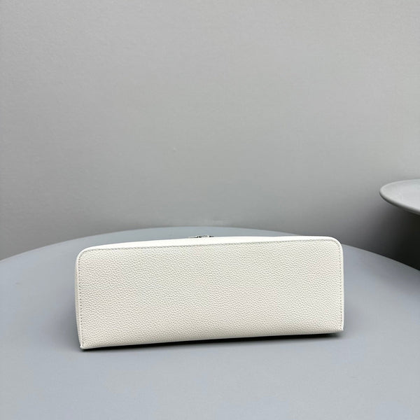 Extra Pocket L27 Borsa in pelle di mucca bianca