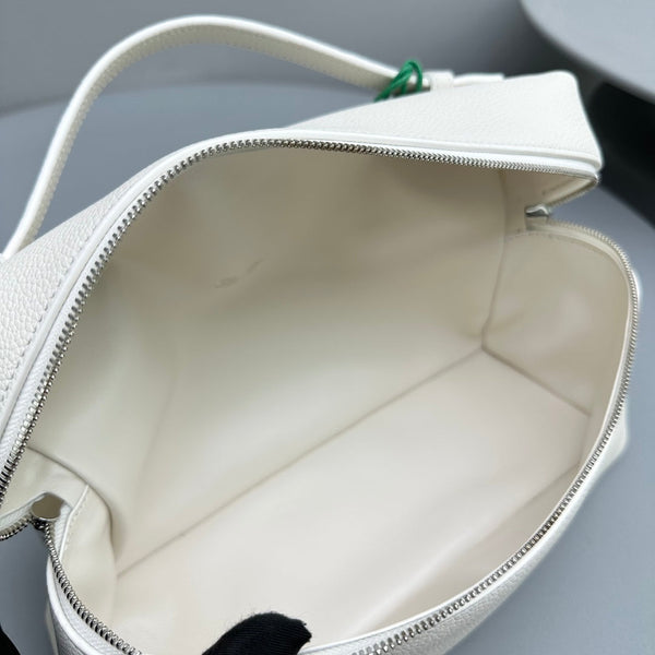 Extra Pocket L27 Borsa in pelle di mucca bianca