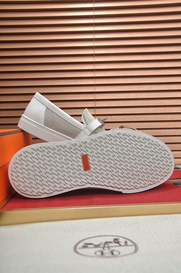 HM GAME SLIP-ON SNEAKER BLACK PLUM AND WHITE DENIM