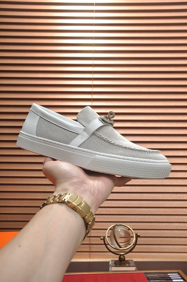 HM GAME SLIP-ON SNEAKER BLACK PLUM AND WHITE DENIM