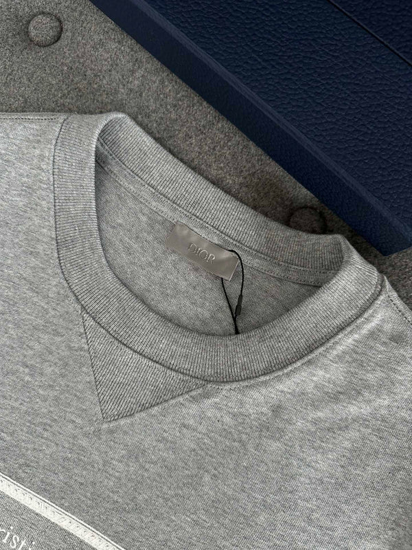 CD Loose T-shirt Gray Cotton