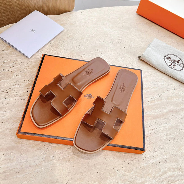 Sandalo HM 25 Oran in pelle di vitello marrone