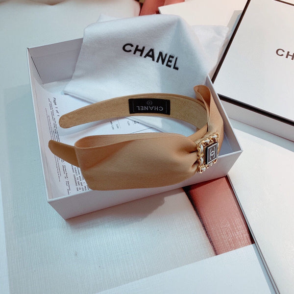 CAMEL BEIGE SILK HAIRBAND 832202