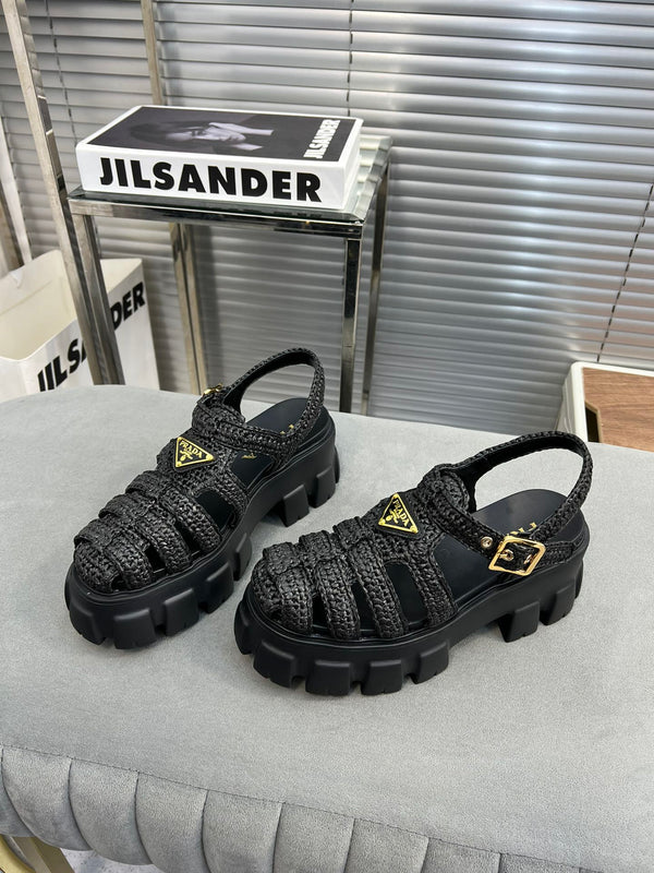 Sandali Pra Monolith Crochet Cage 55 Nero