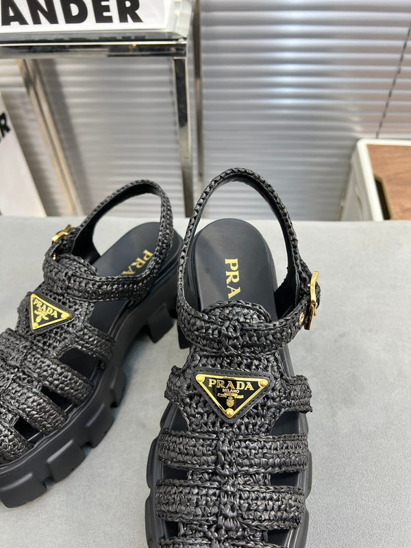 Sandali Pra Monolith Crochet Cage 55 Nero