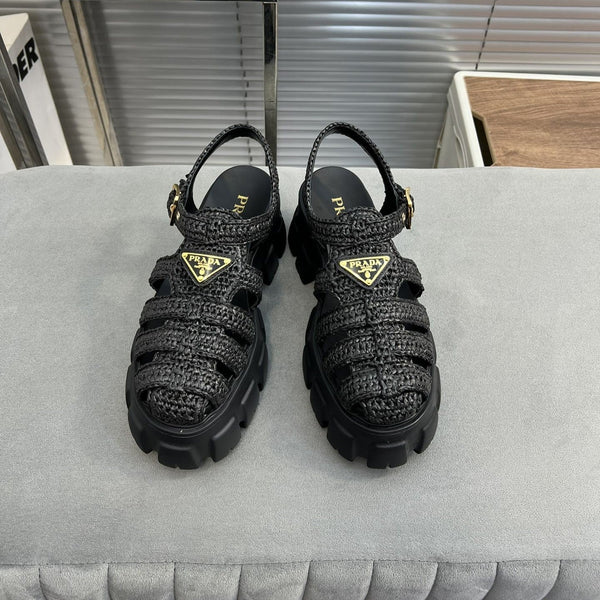 Sandali Pra Monolith Crochet Cage 55 Nero