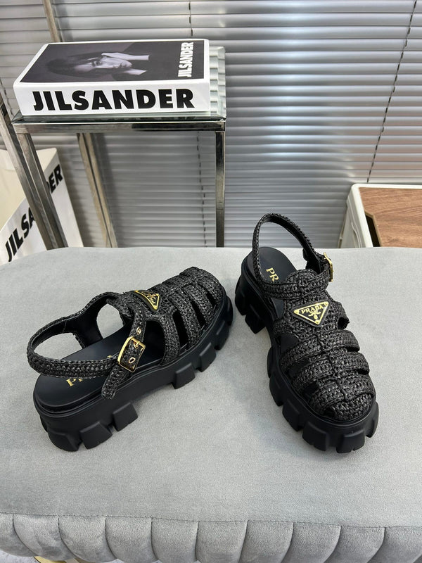 Sandali Pra Monolith Crochet Cage 55 Nero