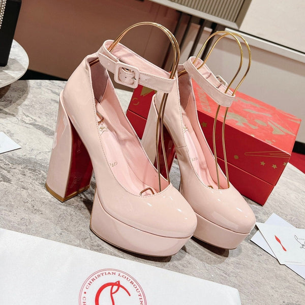 CL Platforms Movida Jane 130 mm Patent Leather Pink