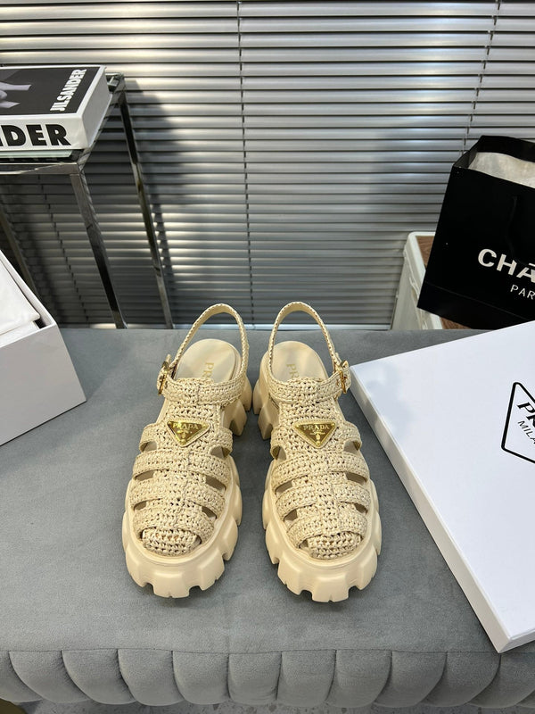 Sandali Pra Monolith Crochet Cage 55 Beige