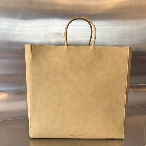 BORSA MARRONE MEDIA 32 IN PELLE DI VITELLO KRAFT