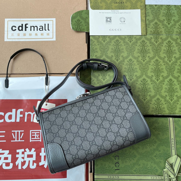 Borsa a tracolla Gucci 35 in tela grigia 240021