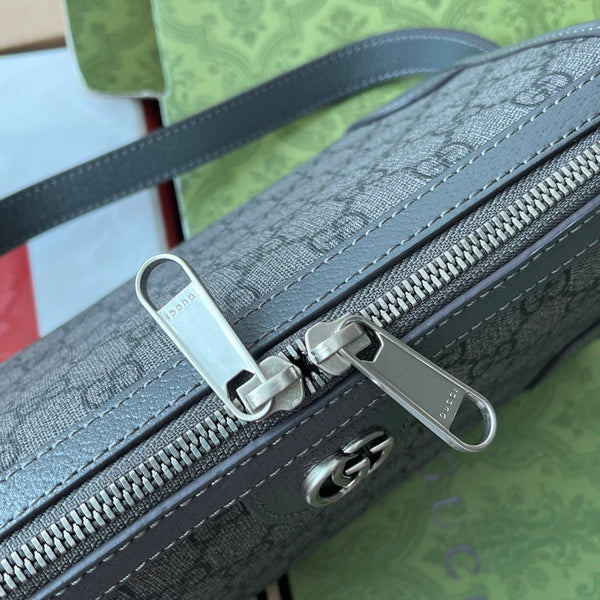 Borsa a tracolla Gucci 35 in tela grigia 240021