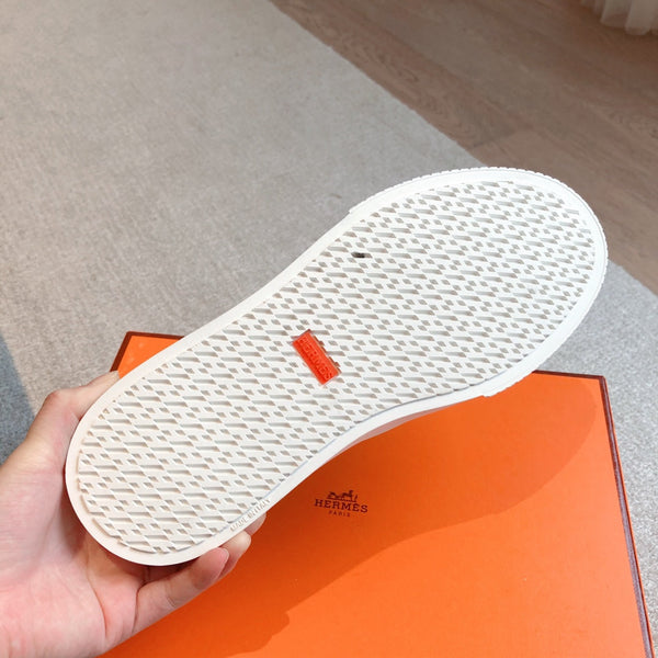 HM GAME SLIP-ON CROCODILE MOTIF SNEAKER BROWN CALFSKIN