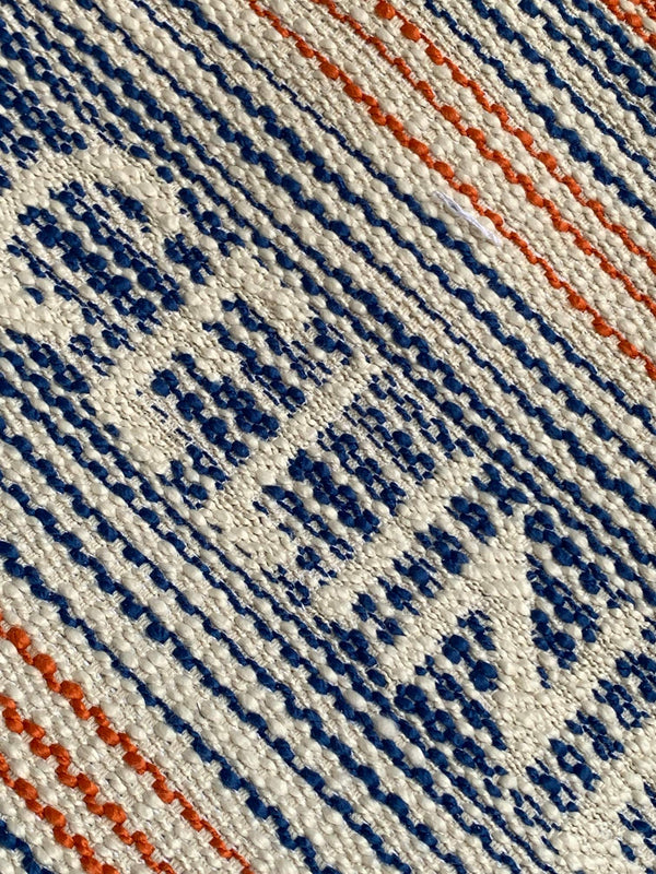 large cabas thais 41cm rainbow striped canvas