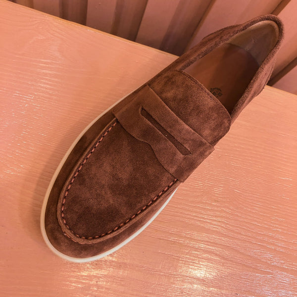 LP RETRO SUMMER WALK LOAFERS CINNAMON SUEDE