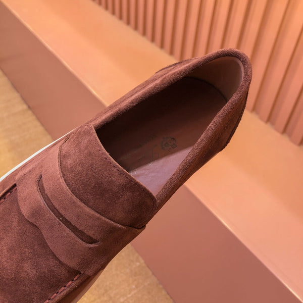 LP RETRO SUMMER WALK LOAFERS CINNAMON SUEDE