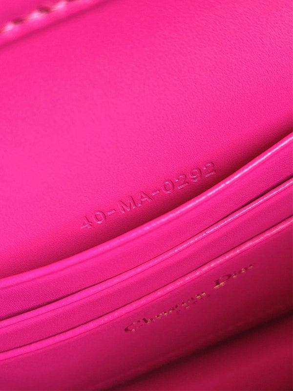 LADY 21 CHAIN BAG IN HOT PINK LAMBSKIN