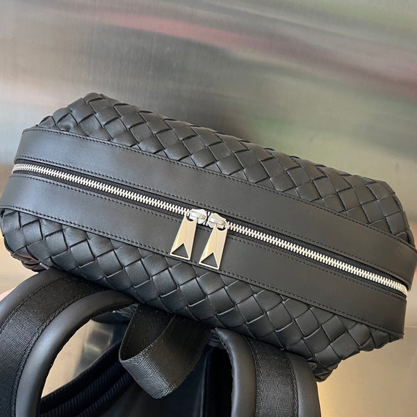 ZAINO 42 IN PELLE DI VITELLO NERO