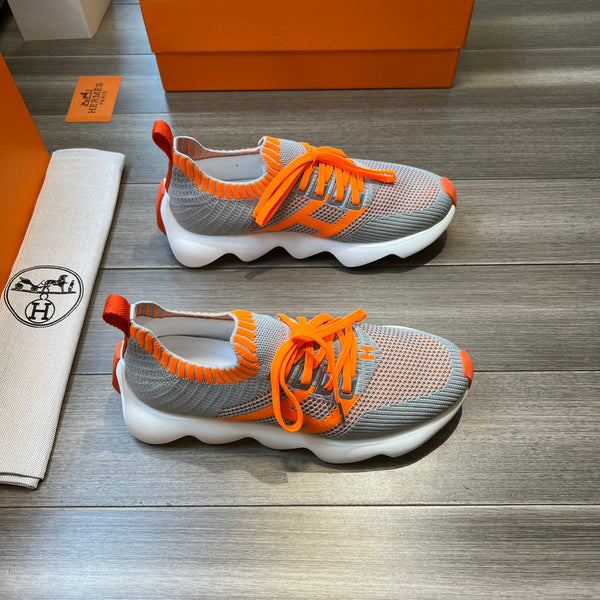 HM FLEX SLIP-ON SNEAKER LIGHT GRAY WOVEN FABRIC