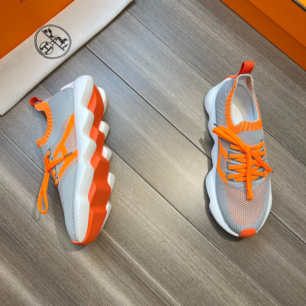 HM FLEX SLIP-ON SNEAKER LIGHT GRAY WOVEN FABRIC