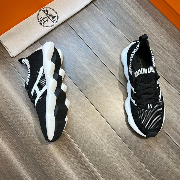 HM FLEX SLIP-ON SNEAKER BLACK WOVEN FABRIC