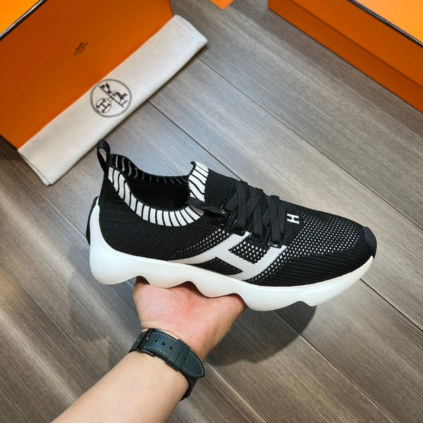 HM FLEX SLIP-ON SNEAKER BLACK WOVEN FABRIC