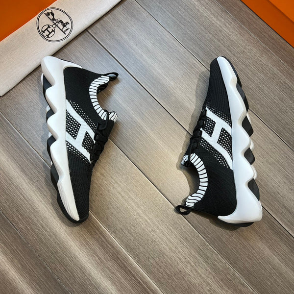 HM FLEX SLIP-ON SNEAKER BLACK WOVEN FABRIC