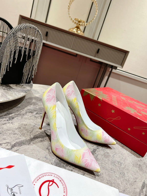 CL So Kate Pumps 120 mm Texture Leather Multicolor